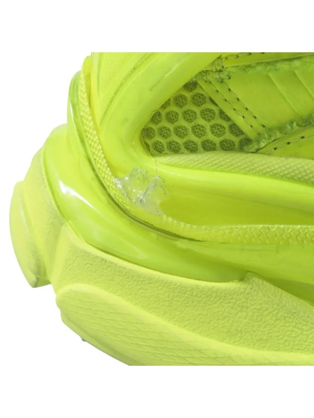 Balenciaga Runner Low Cut Sneakers Vintage Shoes Neon Yellow - Picture 9 of 14